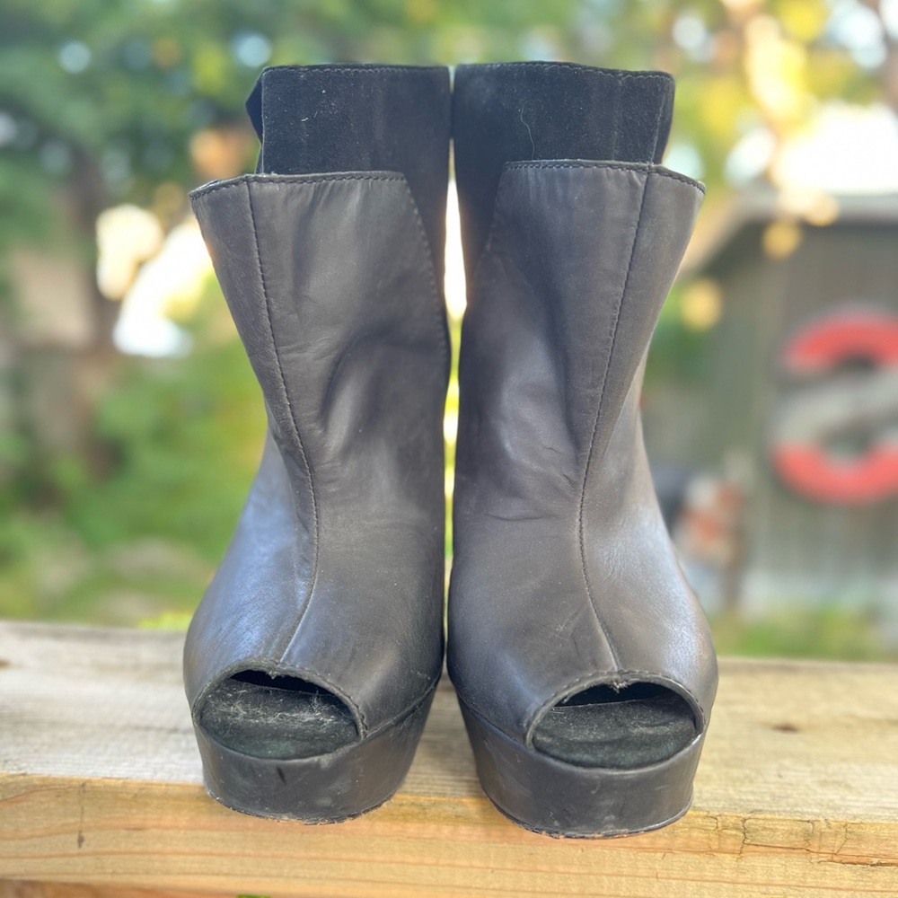 Killer Joe Jeans statement platform booties